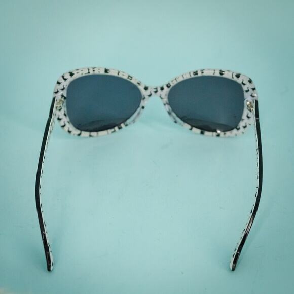 Moschino Black Butterfly Style Goose Print Interior Dark Tint Sunglasses Glasses main image 7